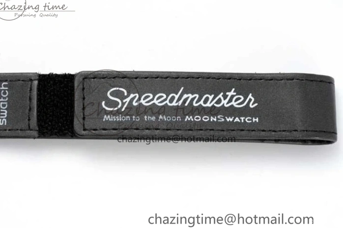 0128 Speedmaster Misson To The Moon 1:1 Best Edition Black Dial On Nylon Strap Quartz UrbanChic 7856